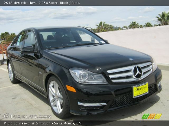 2012 Mercedes-Benz C 250 Sport in Black