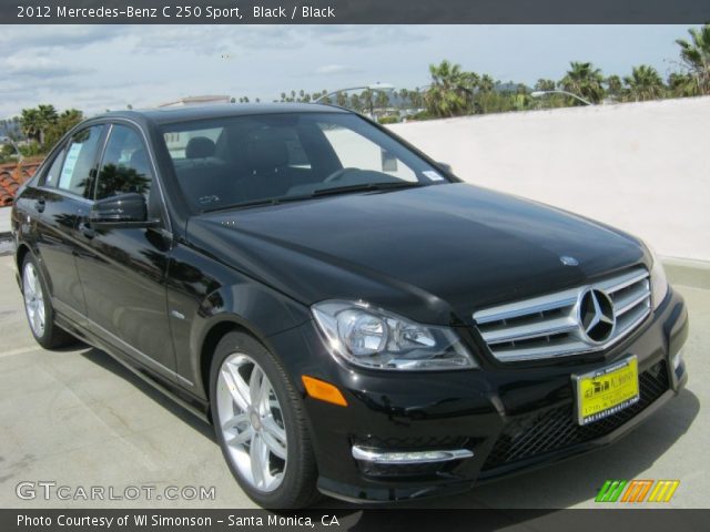 2012 Mercedes-Benz C 250 Sport in Black