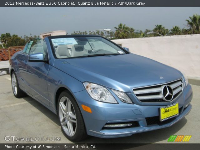 2012 Mercedes-Benz E 350 Cabriolet in Quartz Blue Metallic