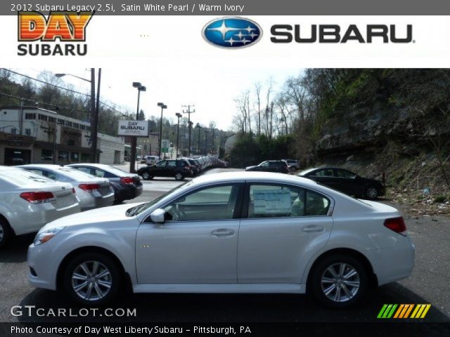 2012 Subaru Legacy 2.5i in Satin White Pearl