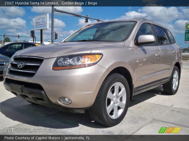 2007 Hyundai Santa Fe Limited in Golden Beige