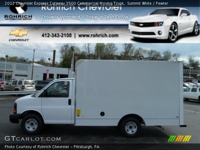 2012 Chevrolet Express Cutaway 3500 Commercial Moving Truck in Summit White