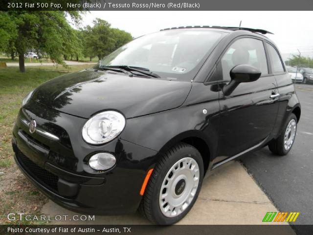 2012 Fiat 500 Pop in Nero (Black)