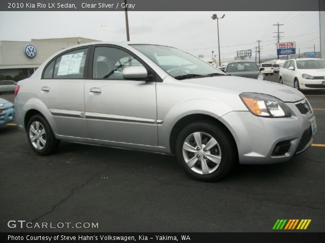 2010 Kia Rio LX Sedan in Clear Silver