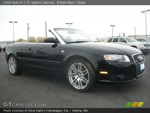2009 Audi A4 2.0T quattro Cabriolet in Brilliant Black