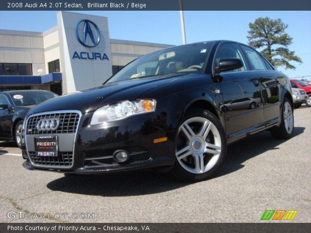 2008 Audi A4 2.0T Sedan in Brilliant Black