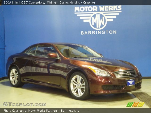 2009 Infiniti G 37 Convertible in Midnight Garnet Metallic