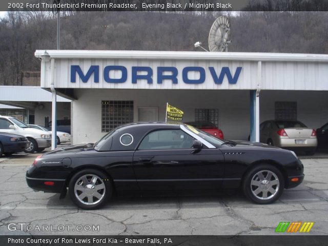 2002 Ford Thunderbird Premium Roadster in Evening Black