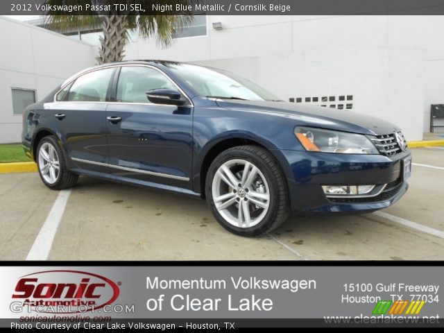 2012 Volkswagen Passat TDI SEL in Night Blue Metallic