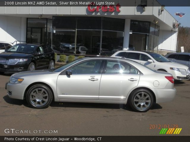 2008 Lincoln MKZ AWD Sedan in Silver Birch Metallic