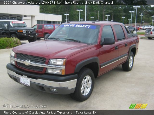 2004 Chevrolet Avalanche 1500 Z71 4x4 in Sport Red Metallic