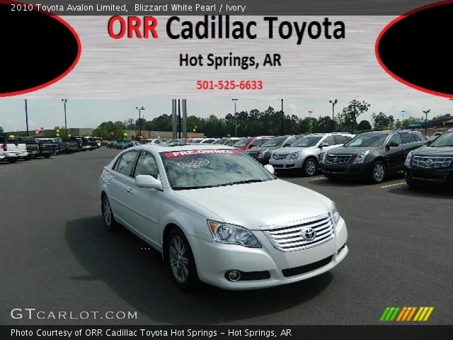 2010 Toyota Avalon Limited in Blizzard White Pearl