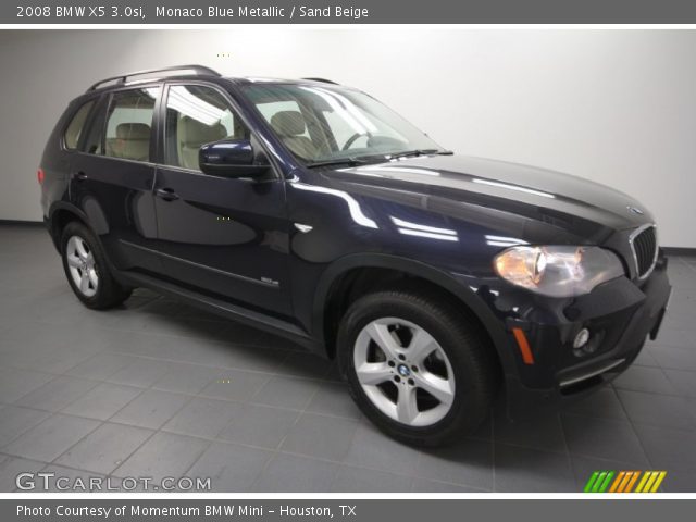 2008 BMW X5 3.0si in Monaco Blue Metallic