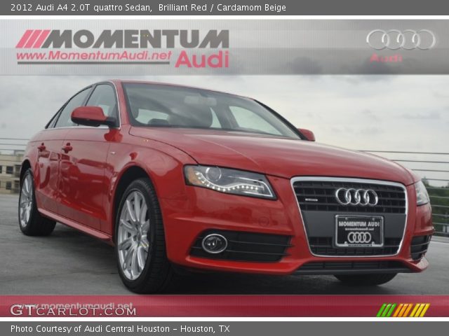 2012 Audi A4 2.0T quattro Sedan in Brilliant Red