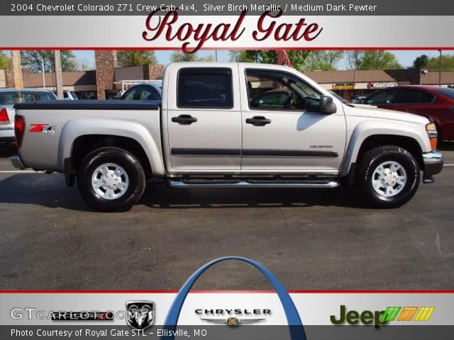 2004 Chevrolet Colorado Z71 Crew Cab 4x4 in Silver Birch Metallic