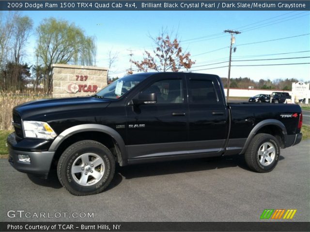 2009 Dodge Ram 1500 TRX4 Quad Cab 4x4 in Brilliant Black Crystal Pearl