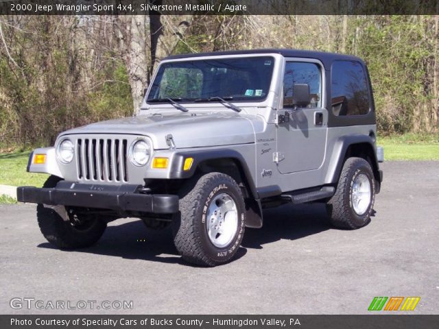 2000 Jeep Wrangler Sport 4x4 in Silverstone Metallic