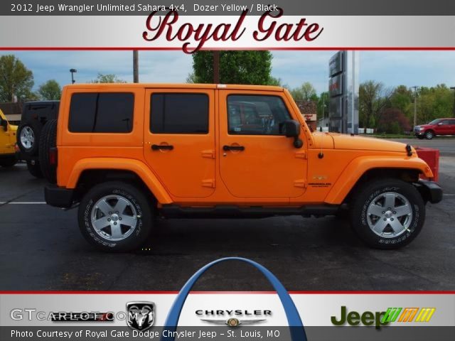 2012 Jeep Wrangler Unlimited Sahara 4x4 in Dozer Yellow