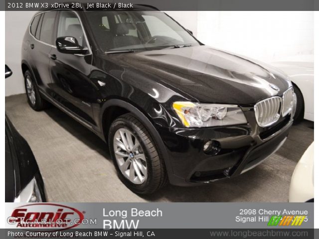 2012 BMW X3 xDrive 28i in Jet Black