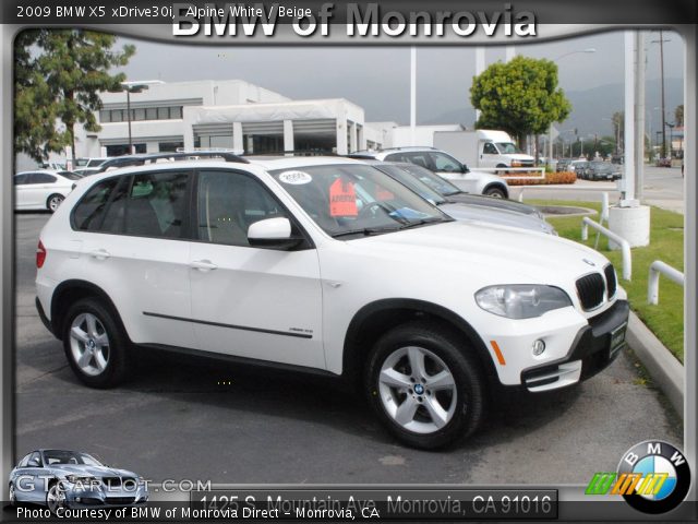 2009 BMW X5 xDrive30i in Alpine White