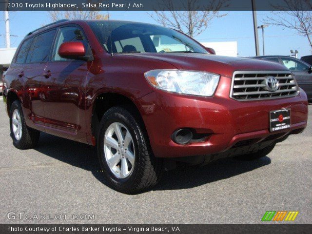 2010 Toyota Highlander  in Salsa Red Pearl