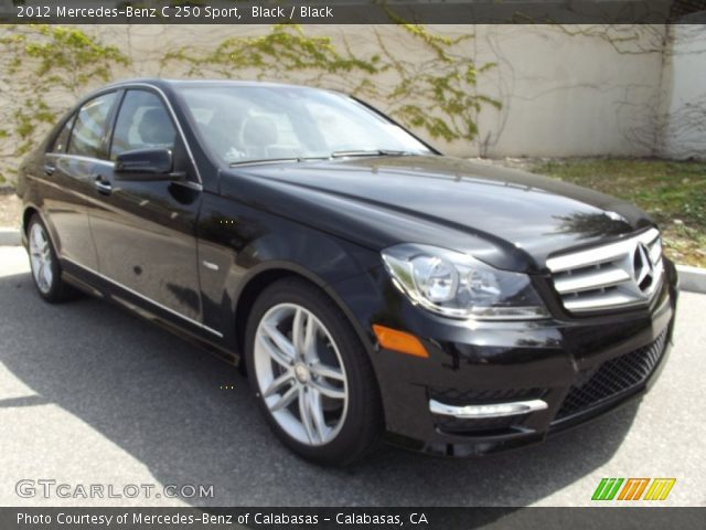 2012 Mercedes-Benz C 250 Sport in Black