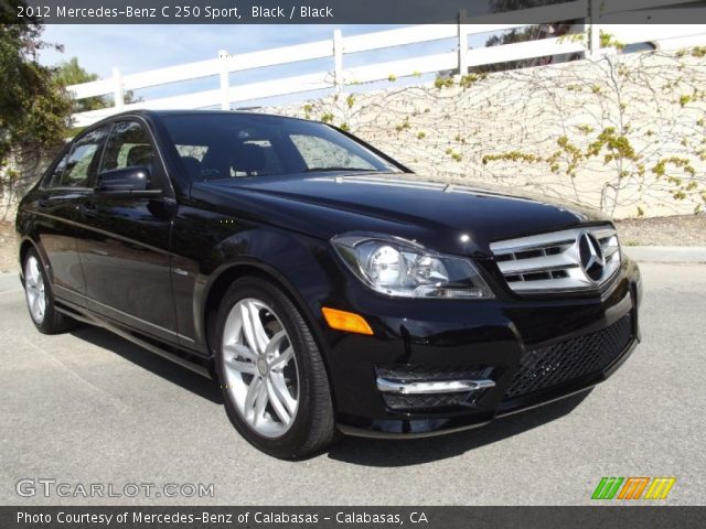 2012 Mercedes-Benz C 250 Sport in Black