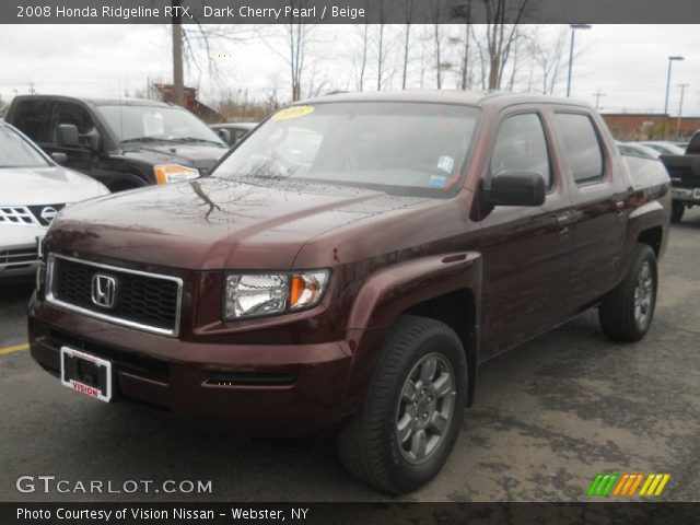 2008 Honda Ridgeline RTX in Dark Cherry Pearl