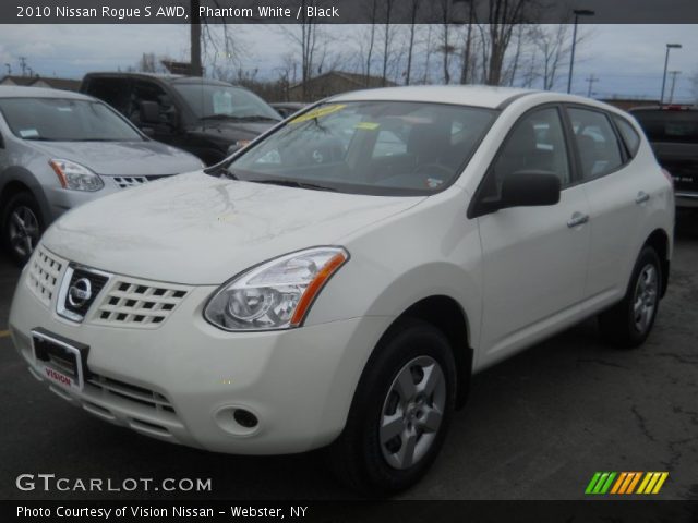 2010 Nissan Rogue S AWD in Phantom White