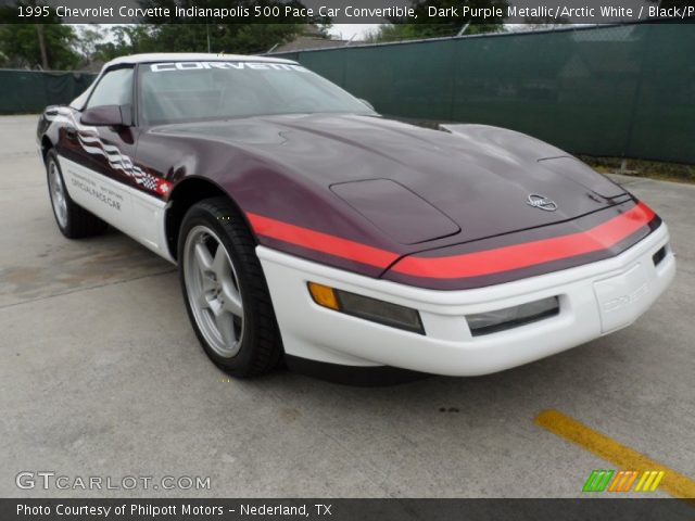 1995 Chevrolet Corvette Indianapolis 500 Pace Car Convertible in Dark Purple Metallic/Arctic White