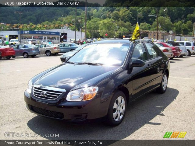 2008 Kia Spectra EX Sedan in Black