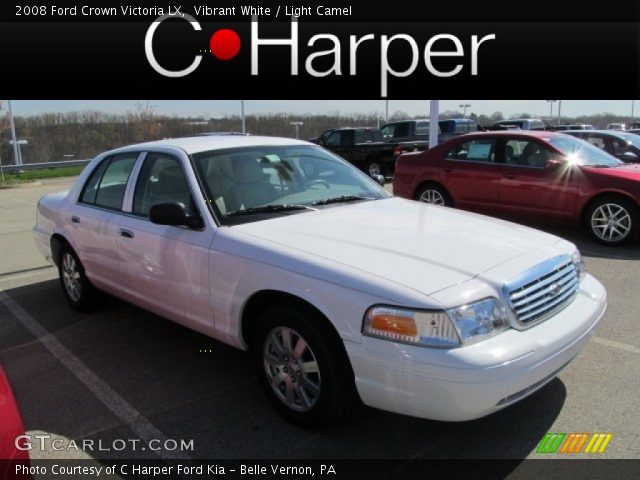 2008 Ford Crown Victoria LX in Vibrant White