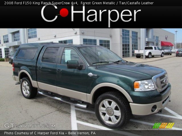 2008 Ford F150 King Ranch SuperCrew 4x4 in Forest Green Metallic