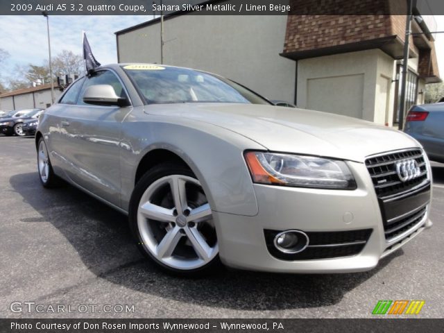 2009 Audi A5 3.2 quattro Coupe in Sahara Silver Metallic