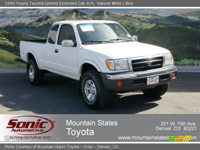 1999 Toyota Tacoma Limited Extended Cab 4x4 in Natural White