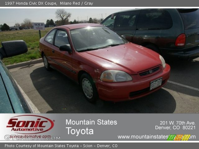 1997 Honda Civic DX Coupe in Milano Red