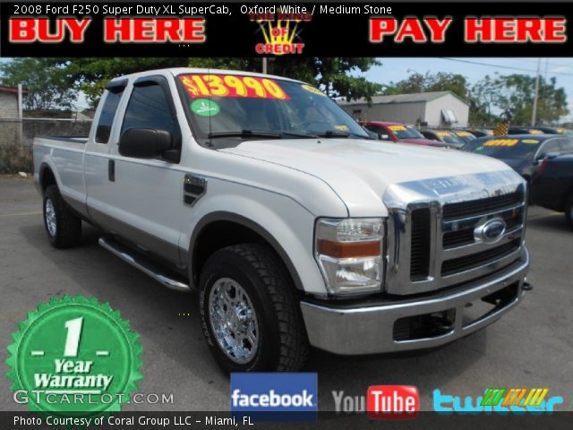 2008 Ford F250 Super Duty XL SuperCab in Oxford White