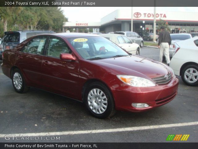 2004 Toyota Camry XLE in Salsa Red Pearl