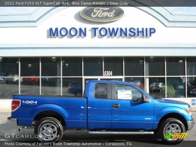 2012 Ford F150 XLT SuperCab 4x4 in Blue Flame Metallic