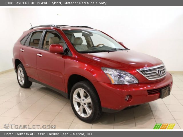 2008 Lexus RX 400h AWD Hybrid in Matador Red Mica