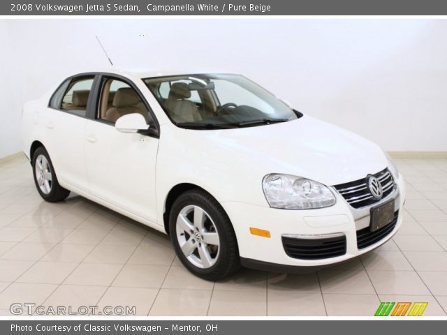 2008 Volkswagen Jetta S Sedan in Campanella White