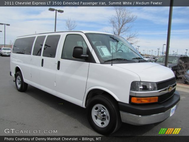 2011 Chevrolet Express LT 3500 Extended Passenger Van in Summit White