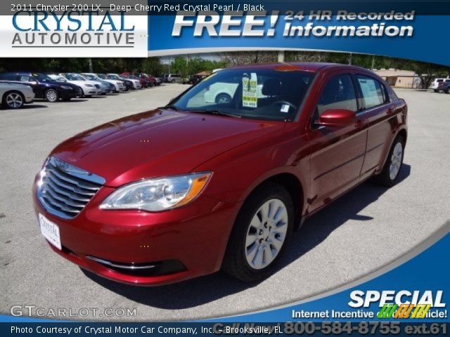 2011 Chrysler 200 LX in Deep Cherry Red Crystal Pearl