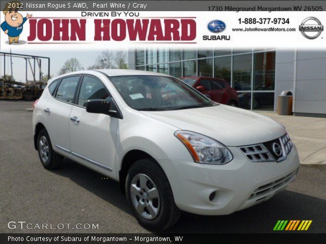 2012 Nissan Rogue S AWD in Pearl White