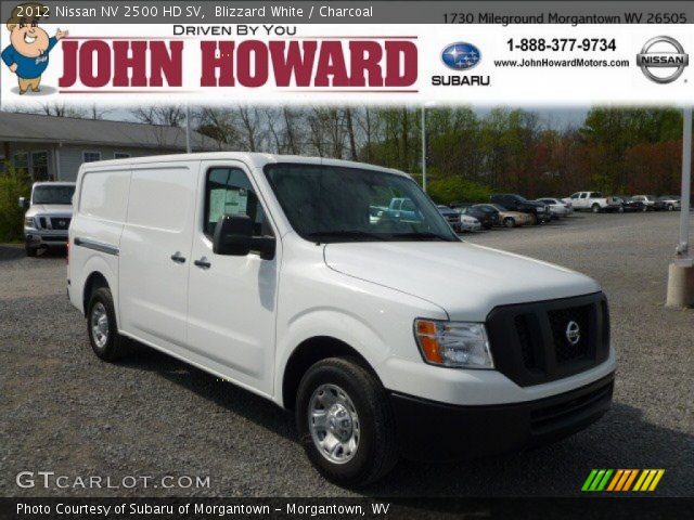 2012 Nissan NV 2500 HD SV in Blizzard White