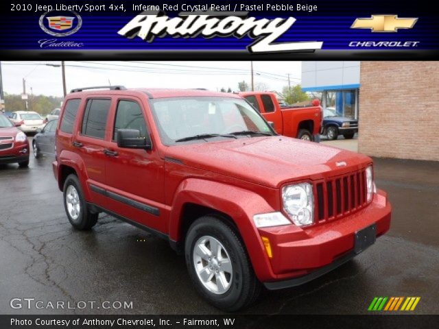 2010 Jeep Liberty Sport 4x4 in Inferno Red Crystal Pearl