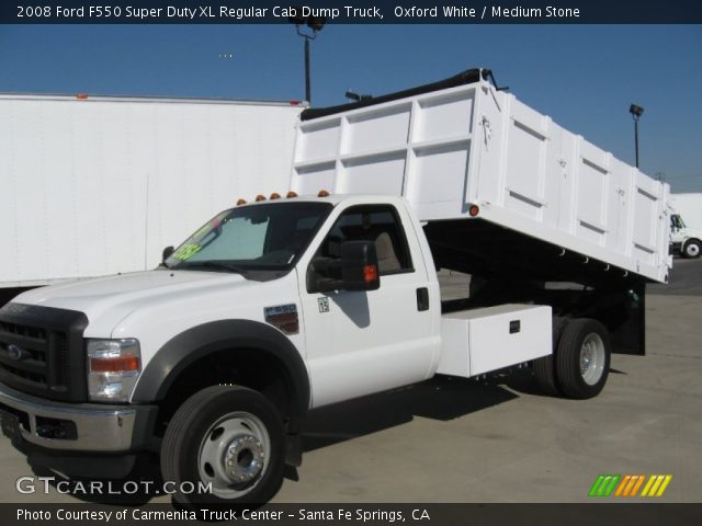 2008 Ford F550 Super Duty XL Regular Cab Dump Truck in Oxford White