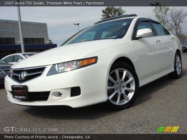 2007 Acura TSX Sedan in Premium White Pearl