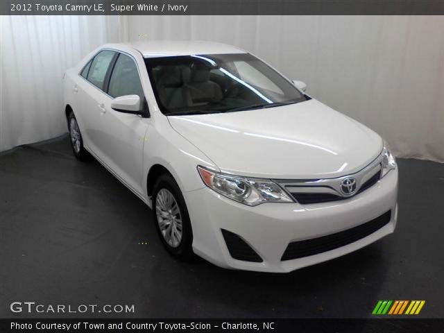 2012 Toyota Camry LE in Super White