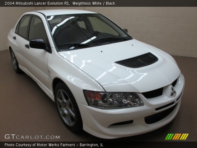 2004 Mitsubishi Lancer Evolution RS in Weightless White